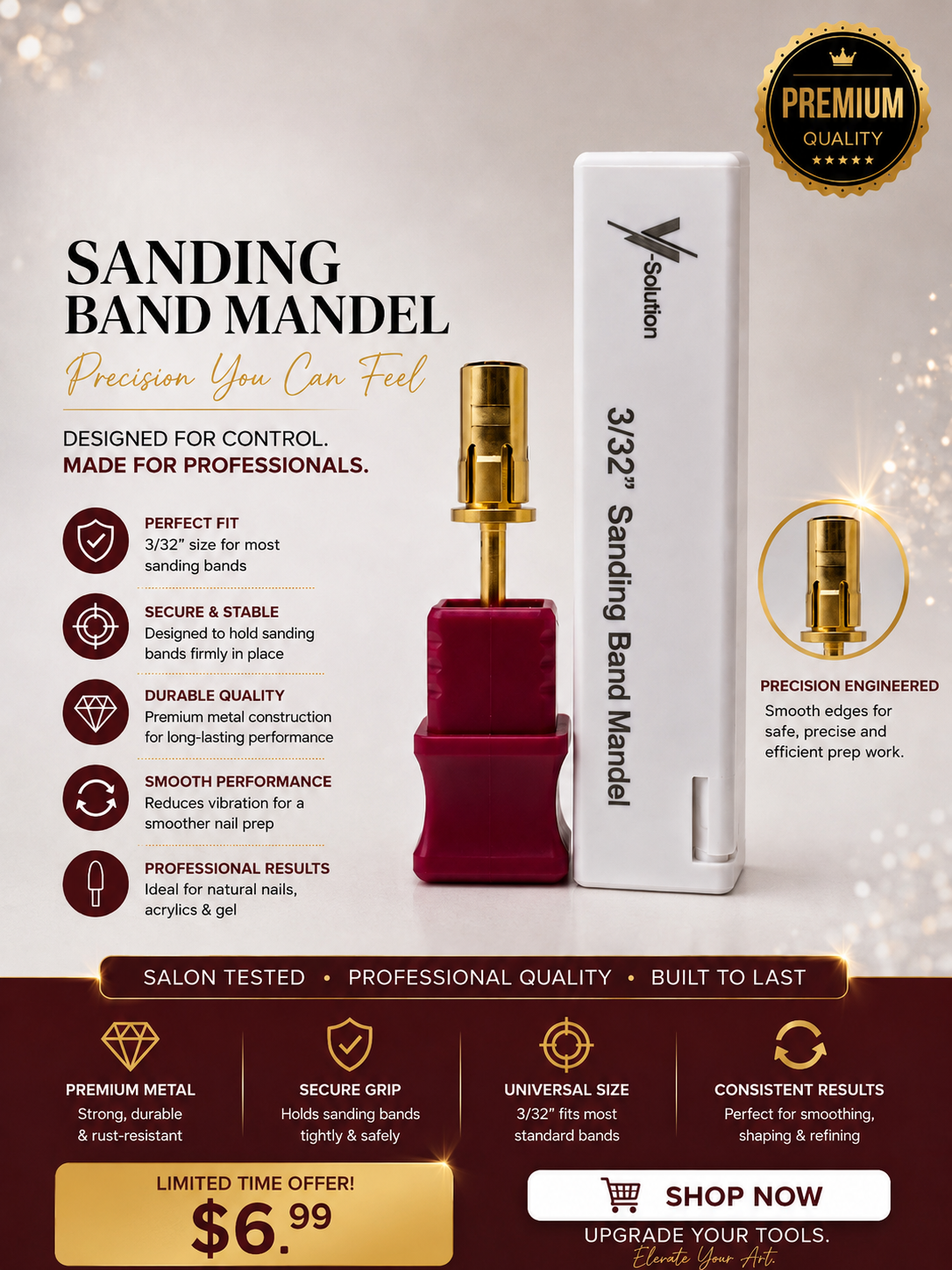 Drill Bit- Sanding Band Mandel